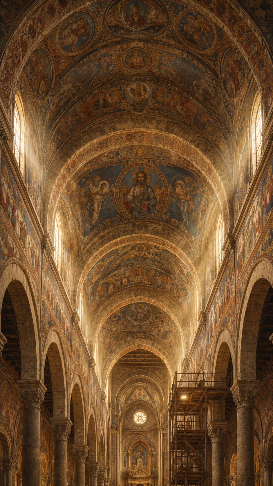 Bóvedas con frescos al temple